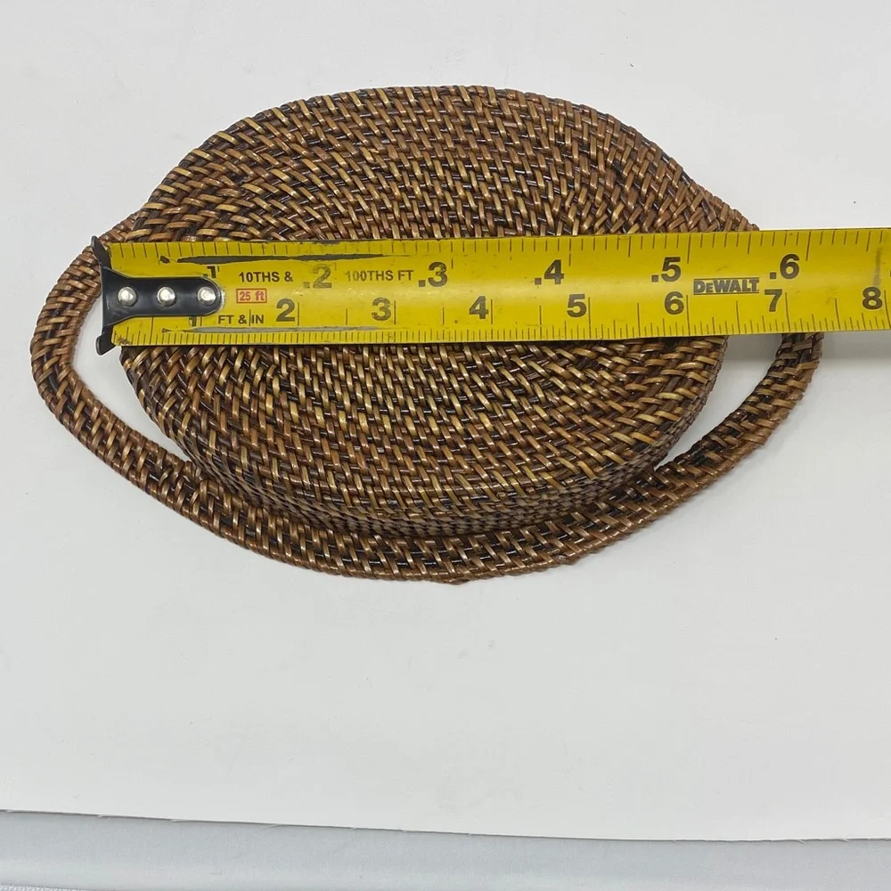 Woven Oval Basket with Handles